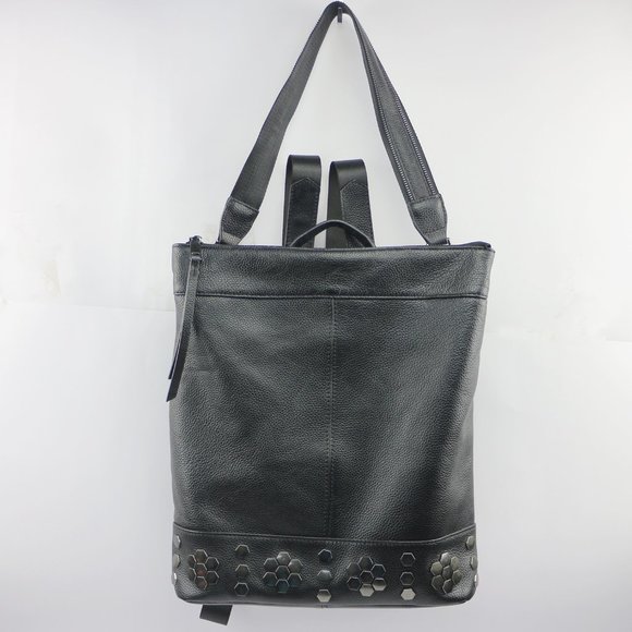 Leather Backpack Blcak